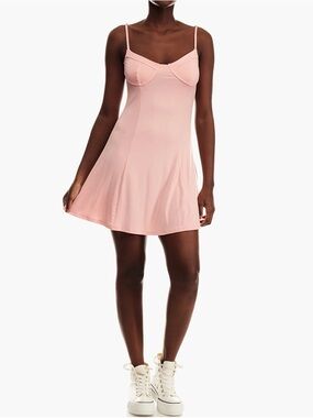 Forever 21 Pink Scoop Neck Mini Dress